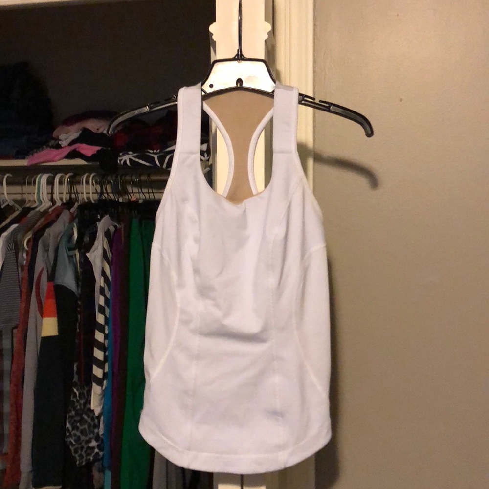 Lululemon white Razor back tank